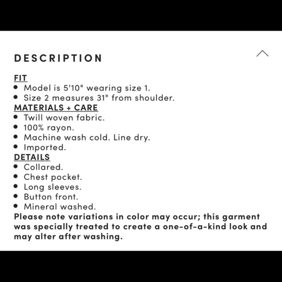 Torrid Black Mineral Wash Collared Button Down LongSleeve Shirt- 1 1X 14/16 NWT - Picture 3 of 6